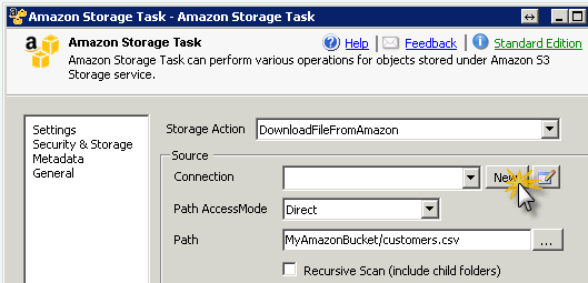 SSIS Amazon S3 Task - Download Files to Local Disk
