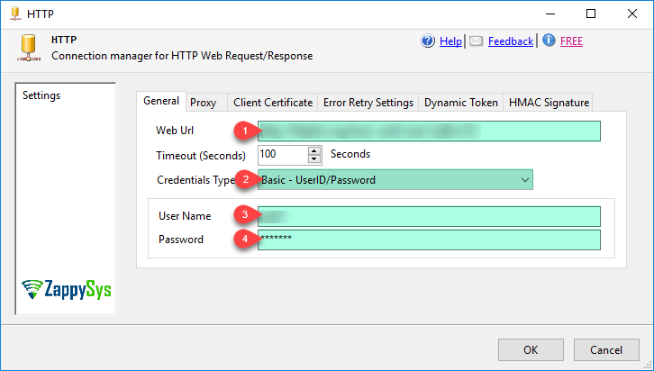 HTTP Connection - Configure