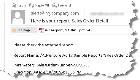 SSIS Reporting Services Task - SSRS Report sent as email attachment