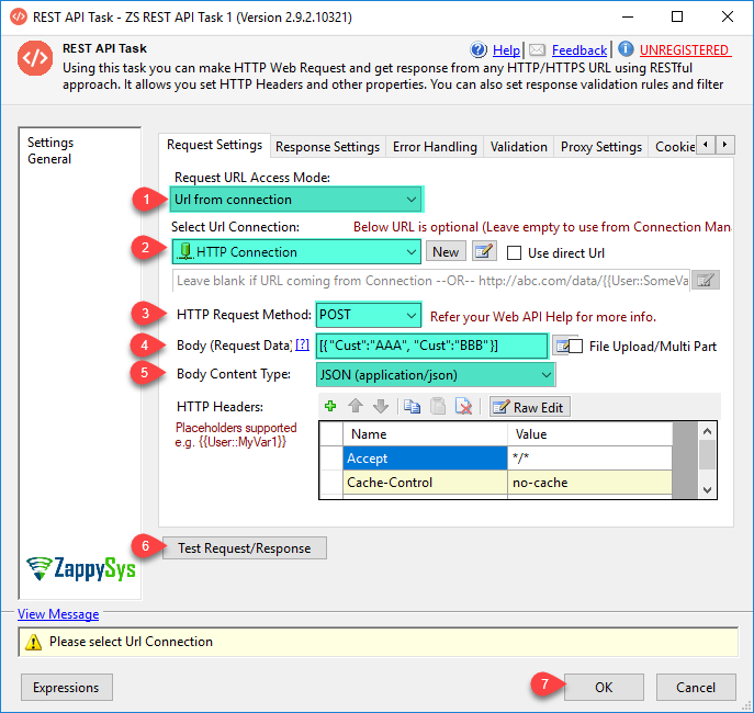 SSIS REST Api Task - HTTP POST, SSIS Call Web Service
