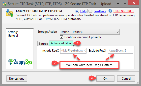 ssis-sftp-upload-include-exclude-regex-pattern-use-wildcard