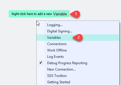 SFTP Task Operations - Create Variable