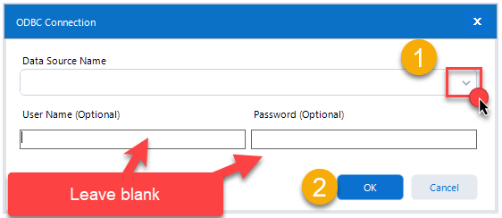 Connect Asset and select ODBC DSN in Alteryx
