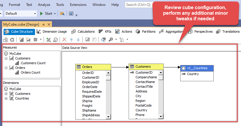 Read API data in SSAS cube