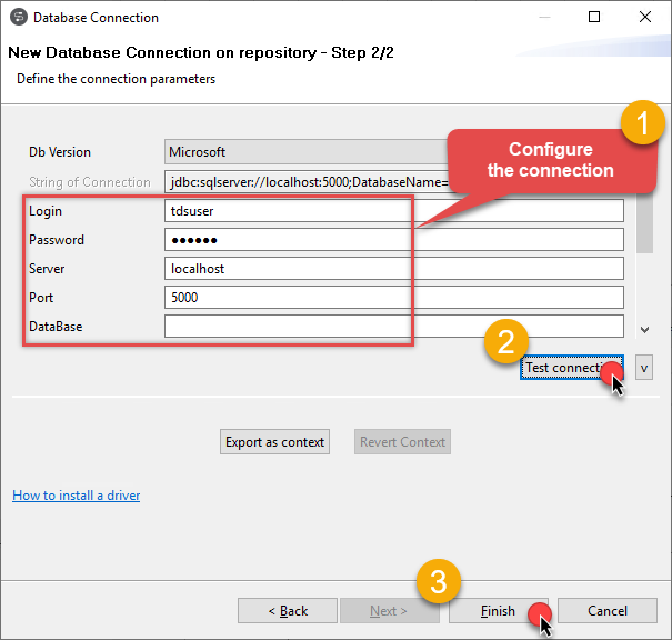 Configuring the ZappySys Data Gateway connection in Talend Studio