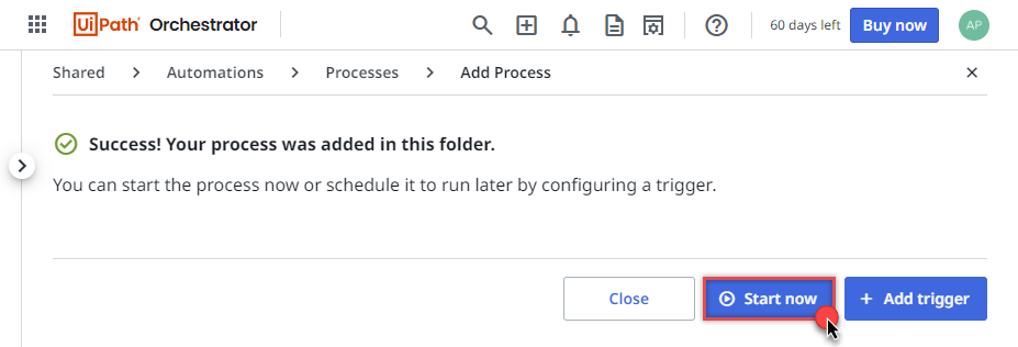 Finishing creating UiPath process to get Zoho CRM Data