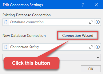 Using connection wizard to setup ODBC source in UiPath Studio