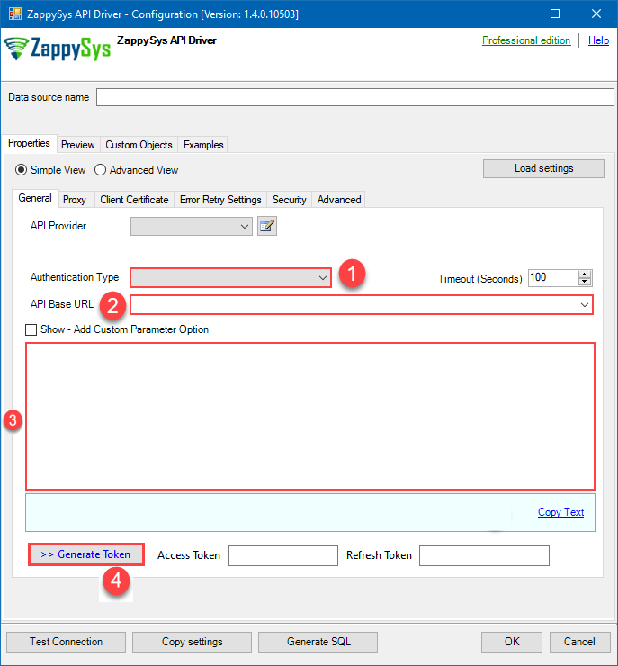 ODBC DSN OAuth Connection Configuration ODBC DSN OAuth Connection Configuration