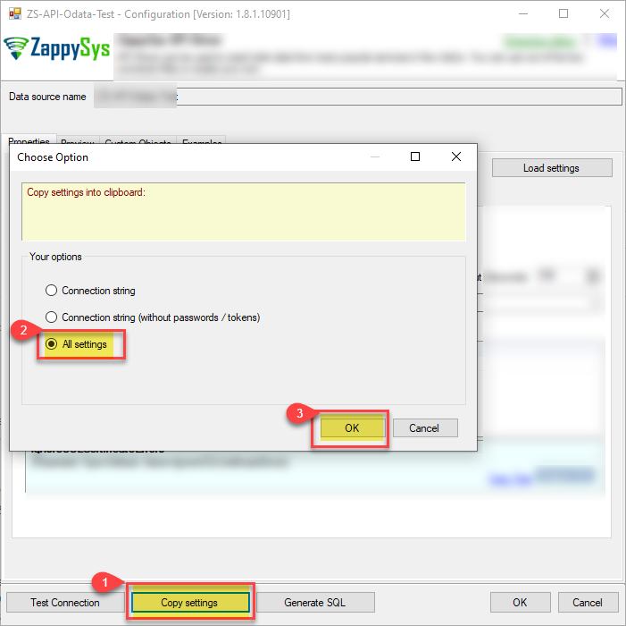 zappysys-data-source-copy-connectionstring