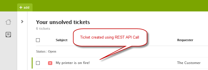 Verify tickets created  from SSIS using Zendesk REST API Call 