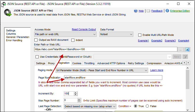 Method-5: REST API Pagination via multiple URL parameters (e.g. Start and End)