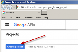Create New Google API Project (Google API - Register new OAuth App)