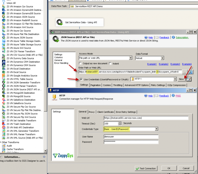 How To Read Data From Servicenow Rest Api Using Ssis Zappysys Blog 3430