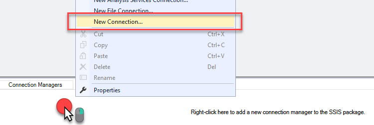 Create SSIS OAuth Connection for RESTful API authentication.