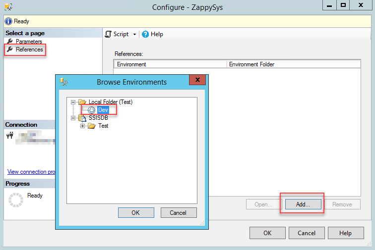 Adding SSIS environment to SSIS Catalog project