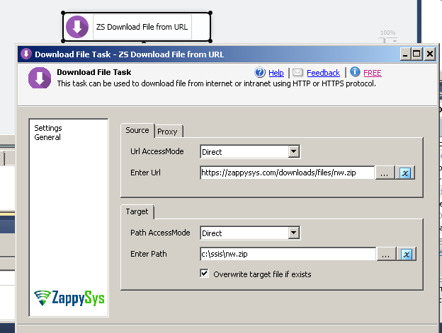 SSIS Download File Task - Download File from URL