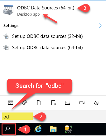 Open ODBC Data Source