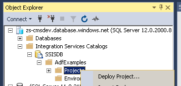 Deploy SSIS Package to Azure Data Factory using SSMS UI (Wizard mode)