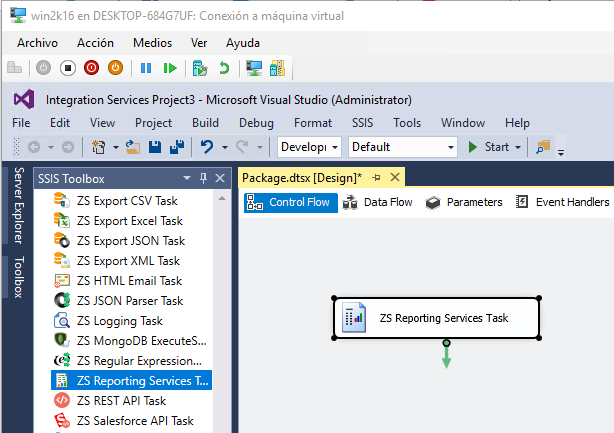 Task to convert SSRS report into files