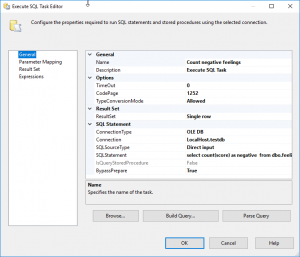 Sentiment Analysis In Ssis Using Azure Ai - Machine Learning Rest Api 