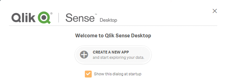 Qlik Sense create app