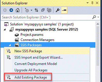 Add package SSIS