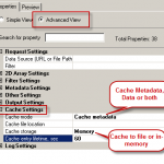 Enable Caching Options for Metadata / Data for ZappySys ODBC Drivers