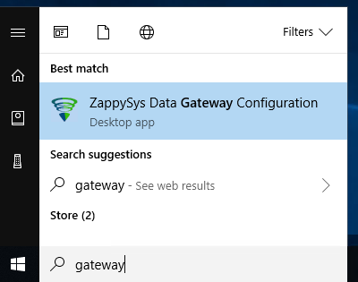 Open ZappySys Data Gateway