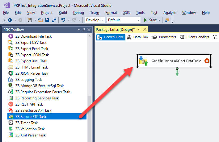 ADD SSIS - ZS SECURE FTP TASK