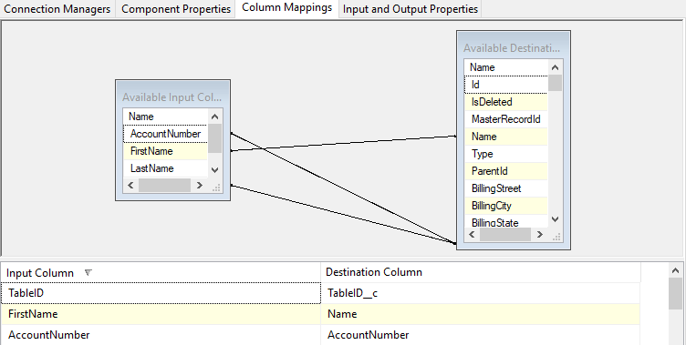 salesforce-using-ssis-insert-mapping