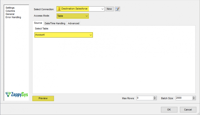 Load Data In Salesforce Using Ssis Insert Upsert Delete Update 9017