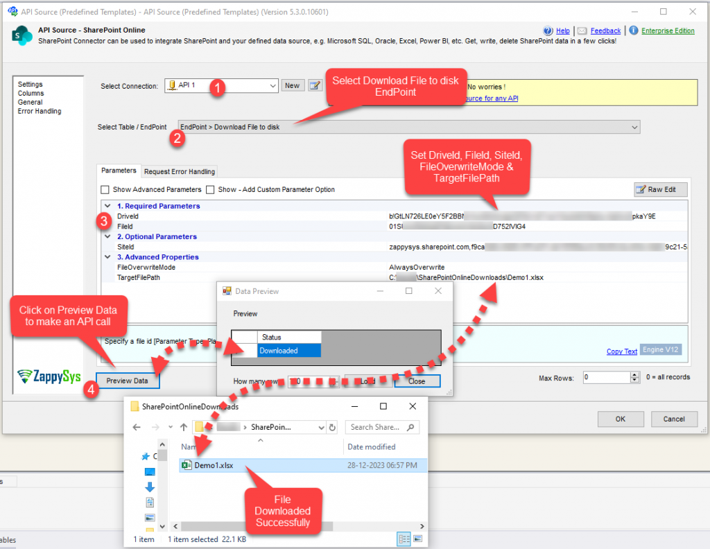 How To Download Files From Sharepoint Online Using Ssis Zappysys Blog 8601