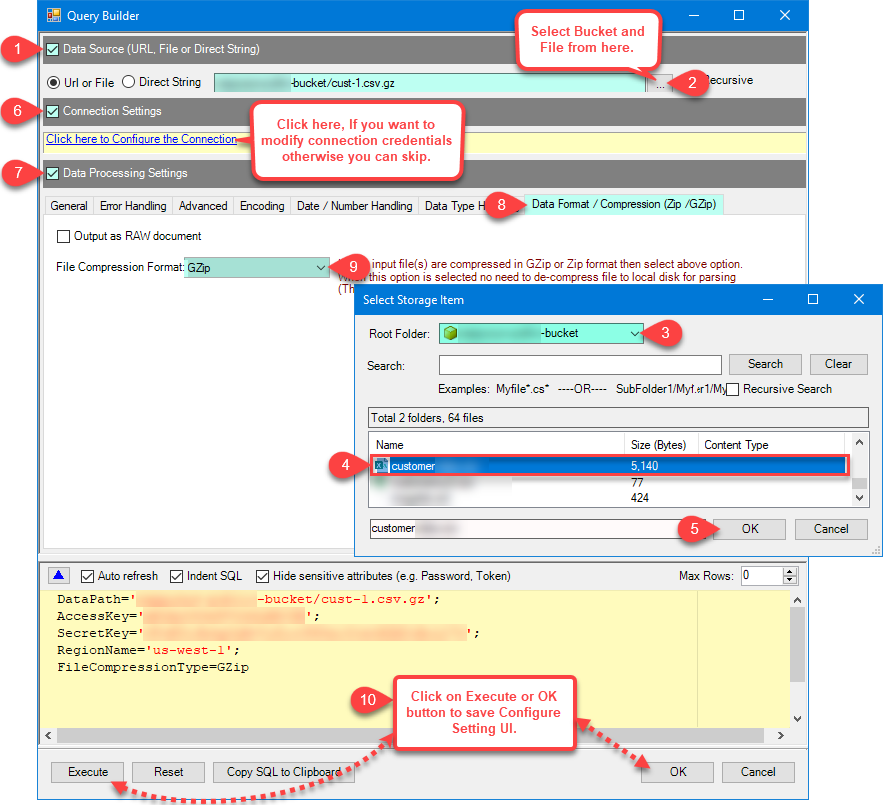 ZappySys ODBC Driver - Custom Objects : Virtual Table Query Builder