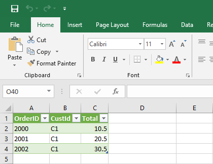 ZappySys Excel ODBC Driver : Load Data Into MS-Excel - Success