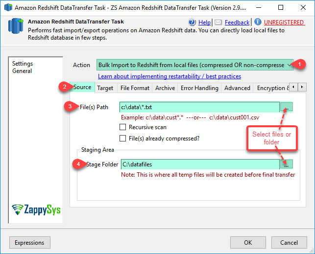 Ssis Amazon Redshift Data Transfer Task Zappysys 7545