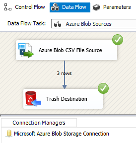 SSIS Azure Blob CSV File Source - Redirect Bad Records (Error Handling)