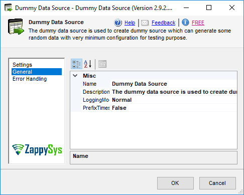 SSIS DummyData Source - Setting UI