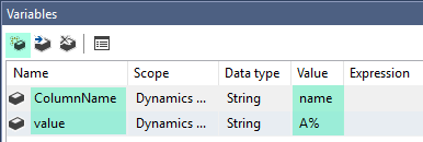 SSIS DynamicsCRM Source - Create Variables
