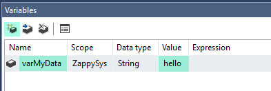 SSIS ZS Logging Task - Create Variable
