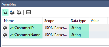 SSIS JSON Parser Task - Create Variable
