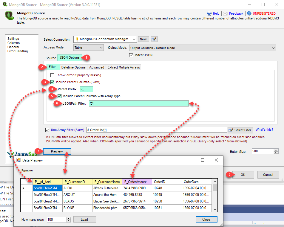 Ssis Mongodb Source Connector Zappysys 7602