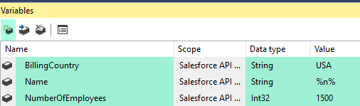 SSIS SalesForce Source - Create Variable