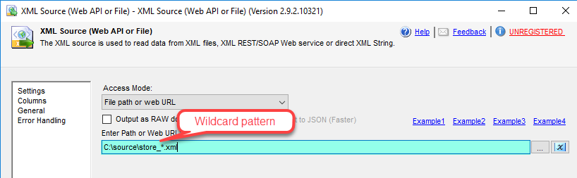 SSIS XML Source - Read data from XML files (Single or Multiple files) - Use wildcard pattern in path