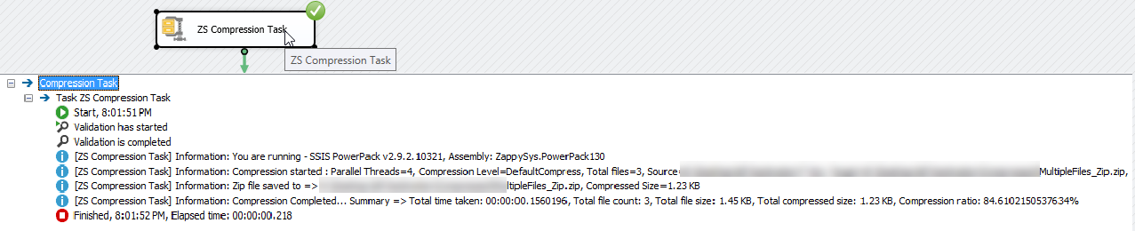 SSIS Zip File Task - Execute