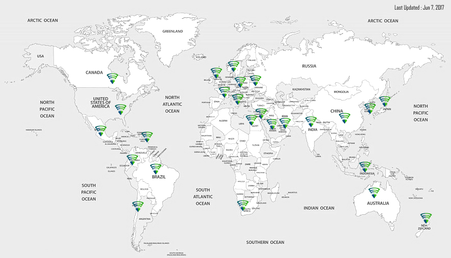 zappysys-customers-world-map