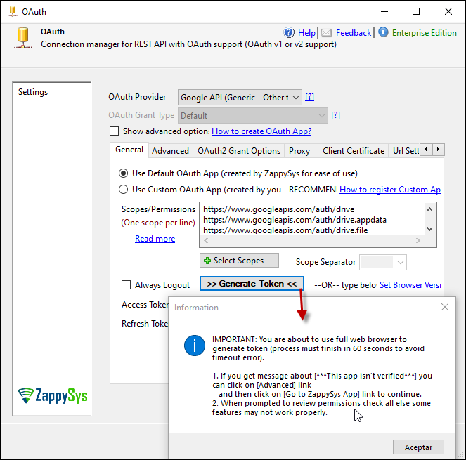 Using SSIS OAuth Connection Manager in JSON Source - Read data from REST API via OAuth 1.0 or OAuth 2.0