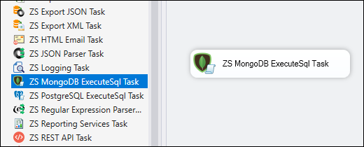 MongoDB executeSQL task