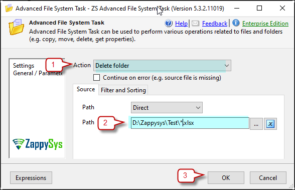 Advanced File System Task How to Delete Multiple Files